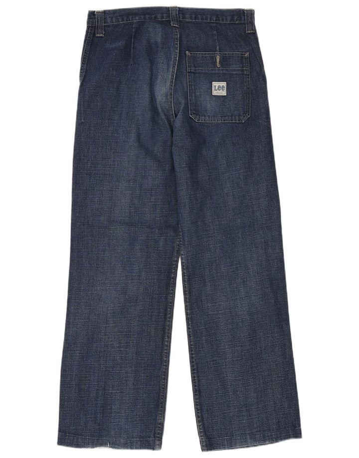 LEE Mens Straight Jeans W31 L30 Blue Cotton