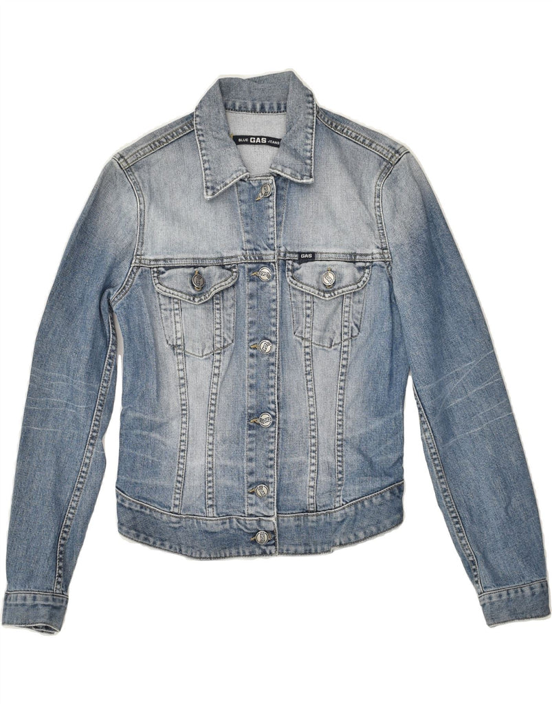 GAS Girls Denim Jacket 11-12 Years Blue Cotton | Vintage Gas | Thrift | Second-Hand Gas | Used Clothing | Messina Hembry 