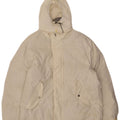 Invicta Mens Hooded Loose Fit Padded Jacket UK 36 Small White Polyester