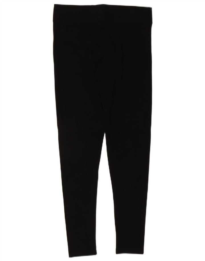 Marks & Spencer Womens Leggings UK 12 Medium Black Cotton