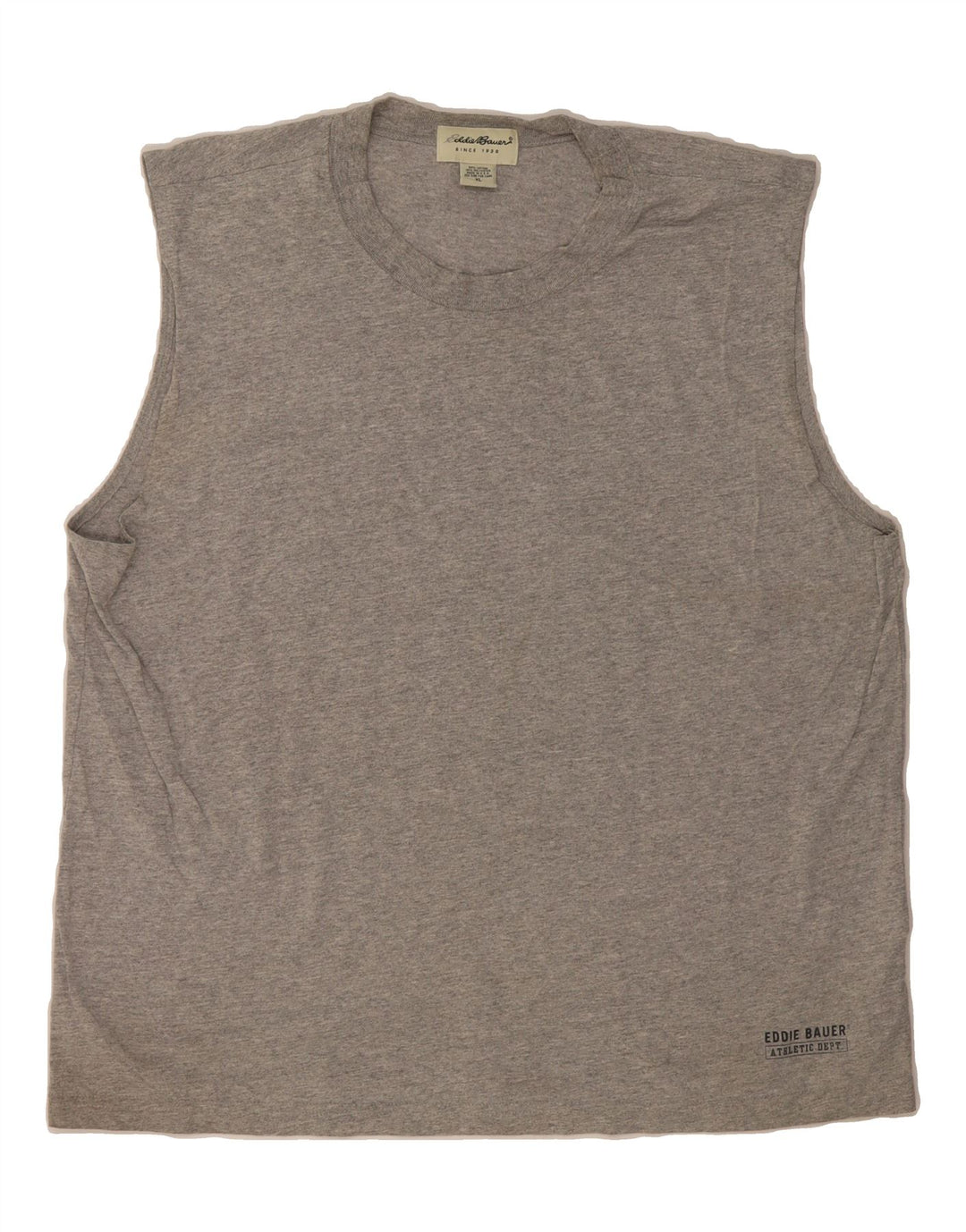 EDDIE BAUER Mens Vest Top XL Grey Cotton Vintage Eddie Bauer and Second-Hand Eddie Bauer from Messina Hembry 