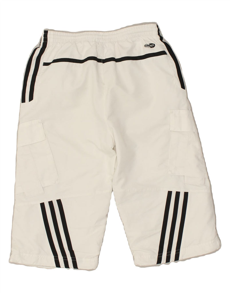 ADIDAS Boys Clima Proof Capri Cargo Tracksuit Trousers 5-6 Years White | Vintage Adidas | Thrift | Second-Hand Adidas | Used Clothing | Messina Hembry 