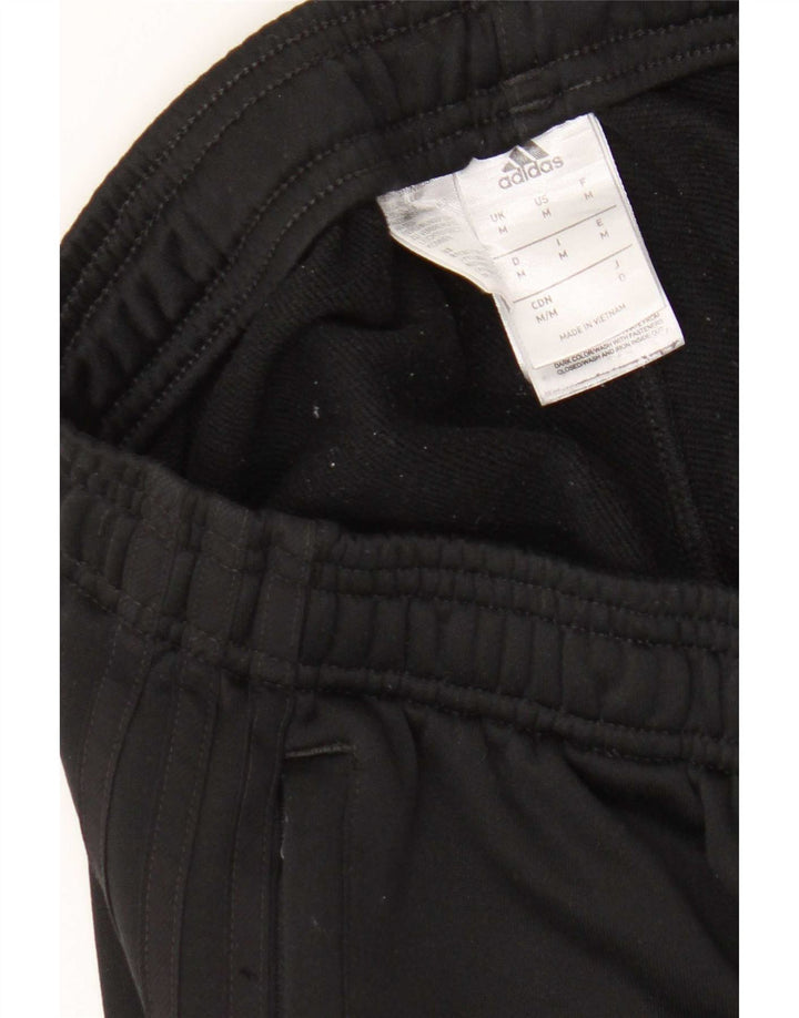 Adidas Mens Tracksuit Trousers Medium Black Polyester