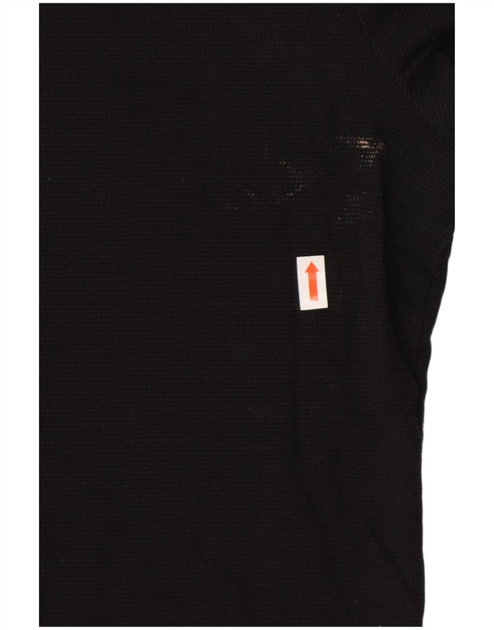 Jack & Jones Mens Polo Shirt Medium Black Cotton