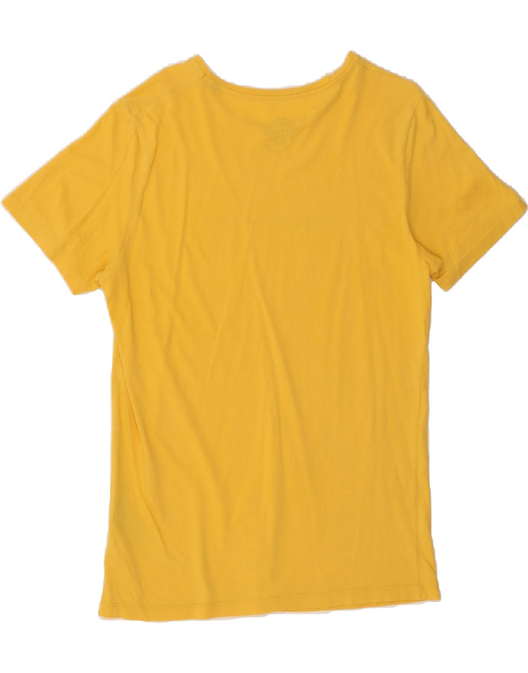 JACK & JONES Mens Graphic T-Shirt Top Medium Yellow Cotton Vintage Jack & Jones and Second-Hand Jack & Jones from Messina Hembry 