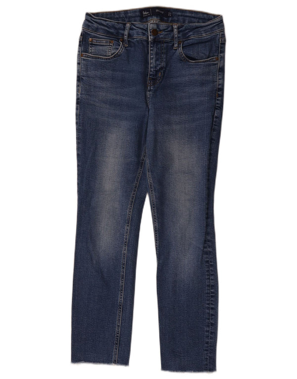 Boden Womens Crop Skinny Jeans UK 10 Small W28 L25 Blue Cotton