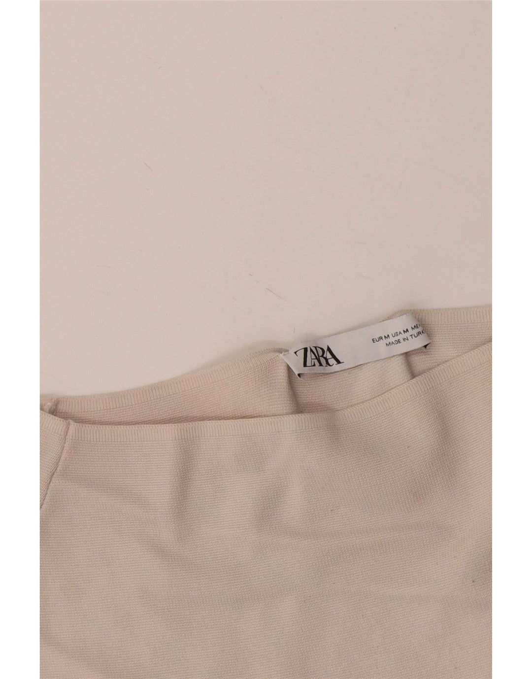 Zara Womens Off Shoulder Top UK 12 Medium White