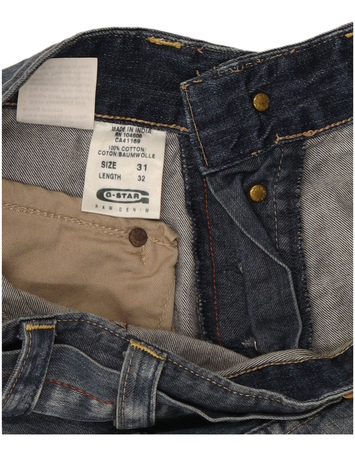 G-STAR Mens Denim Shorts W31 Medium Blue Cotton