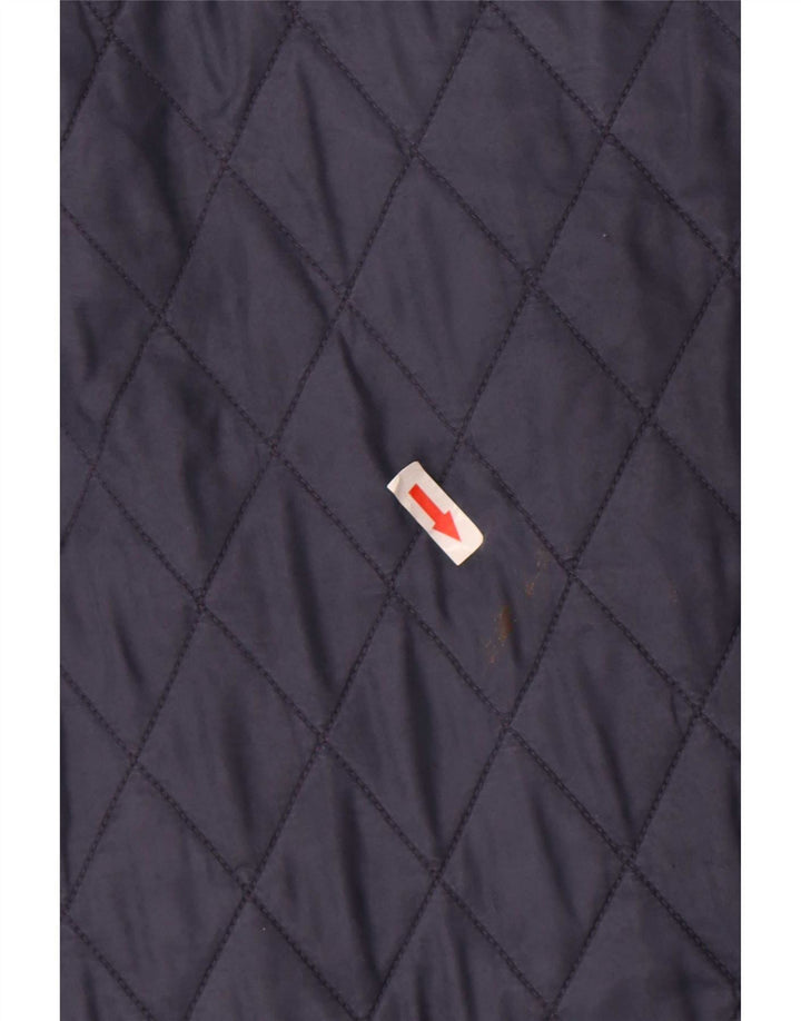 Barbour Womens Quilted Jacket UK 14 Large Navy Blue Polyamide