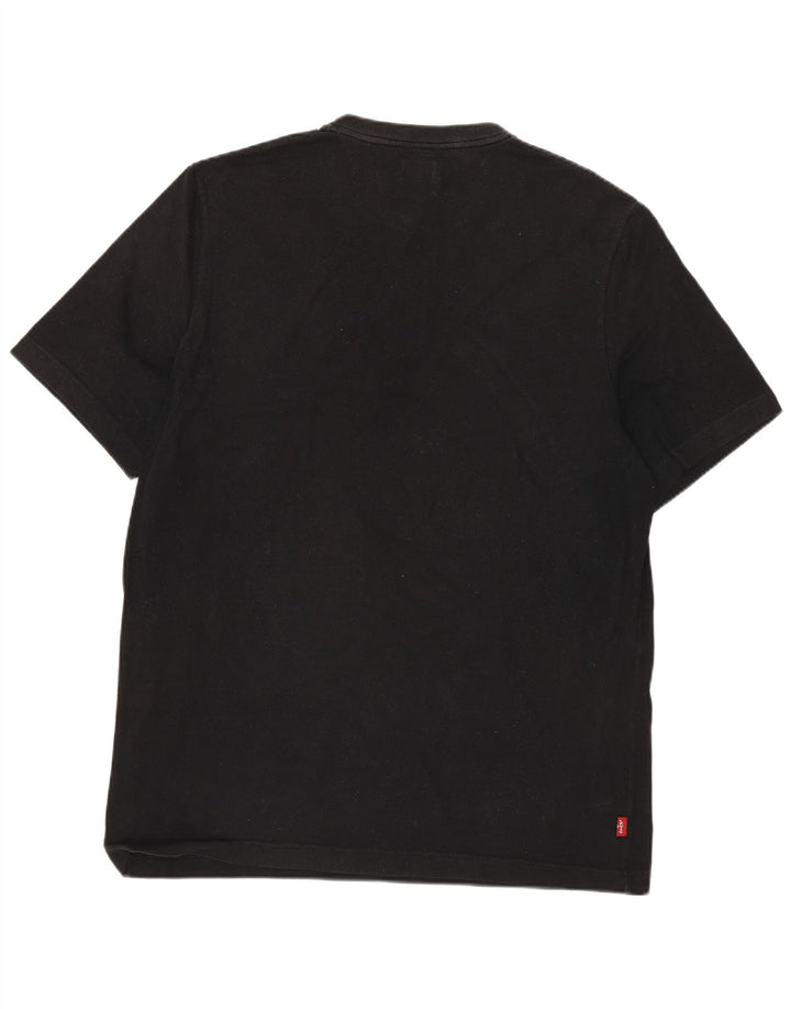 LEVI'S Mens T-Shirt Top Large Black Cotton