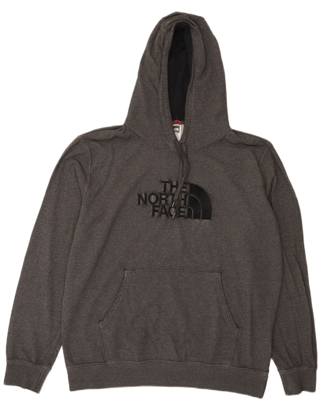 The North Face Mens Graphic Hoodie Jumper 2XL Grey Cotton
