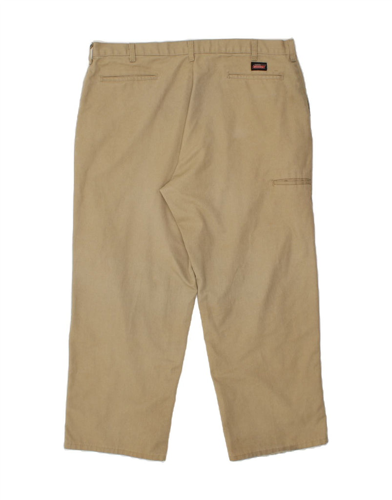 DICKIES Mens Straight Chino Trousers W42 L30 Beige Polyester Vintage Dickies and Second-Hand Dickies from Messina Hembry 