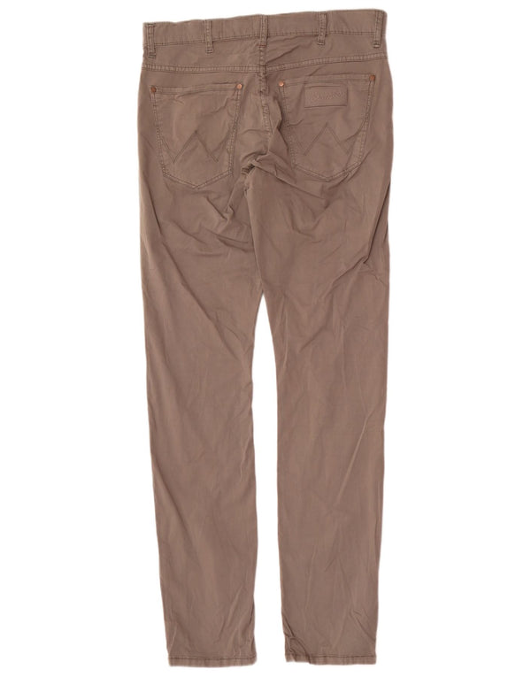 Wrangler Mens Larston Slim Casual Trousers W32 L34 Grey Cotton
