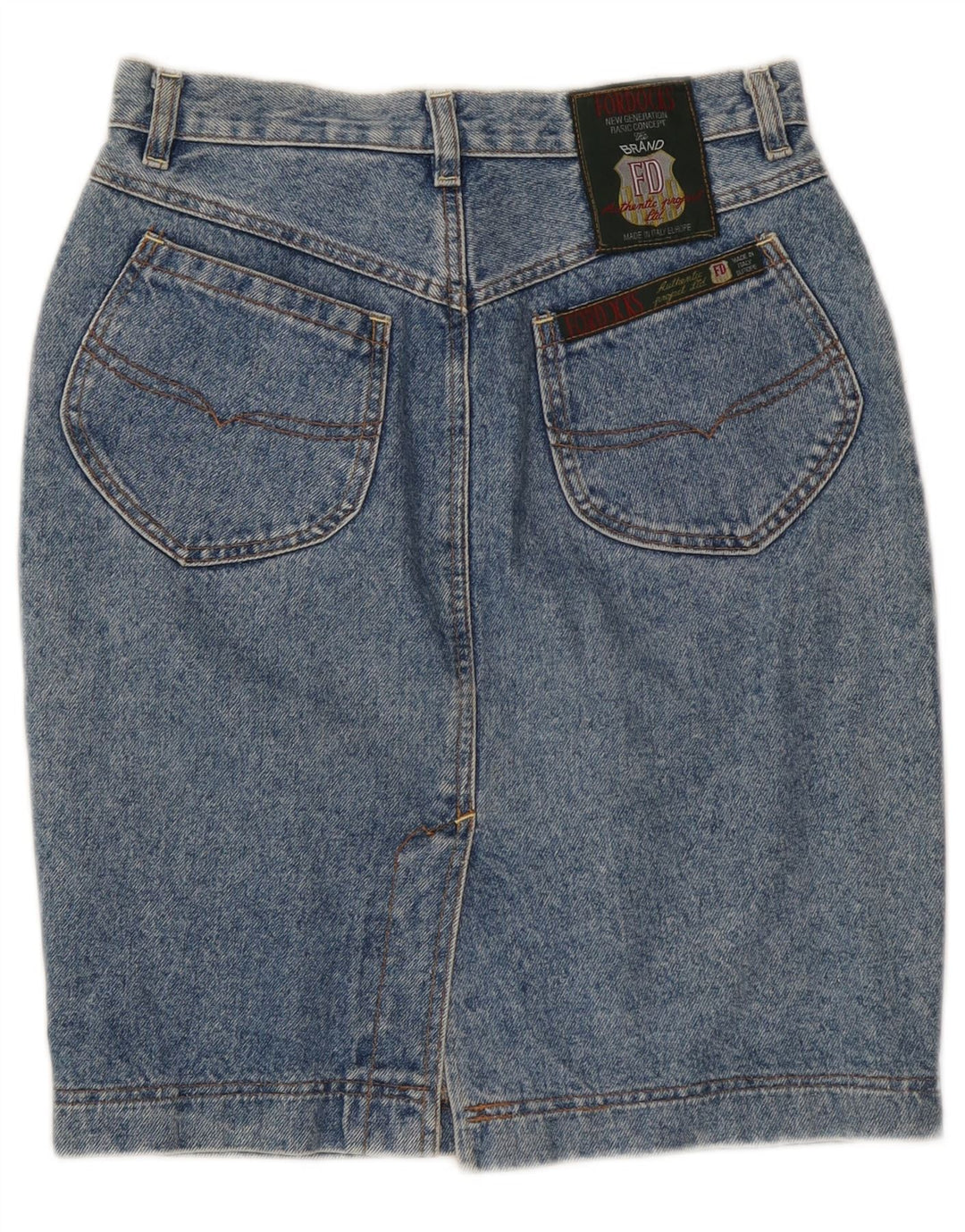 Fordocks Womens Denim Skirt IT 44 Medium W28  Blue