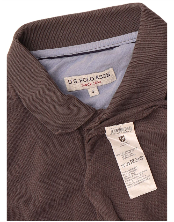 U.S. Polo Assn. Mens Polo Shirt Small Grey Cotton