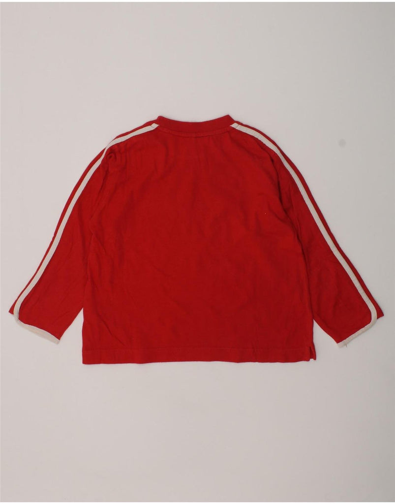 ADIDAS Boys Graphic Top Long Sleeve 2-3 Years Red Cotton | Vintage Adidas | Thrift | Second-Hand Adidas | Used Clothing | Messina Hembry 