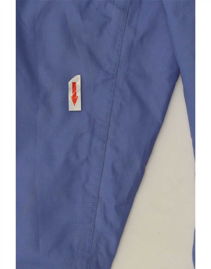 Joules Womens Hooded Oversized Rain Jacket UK 10 Small Blue Polyester