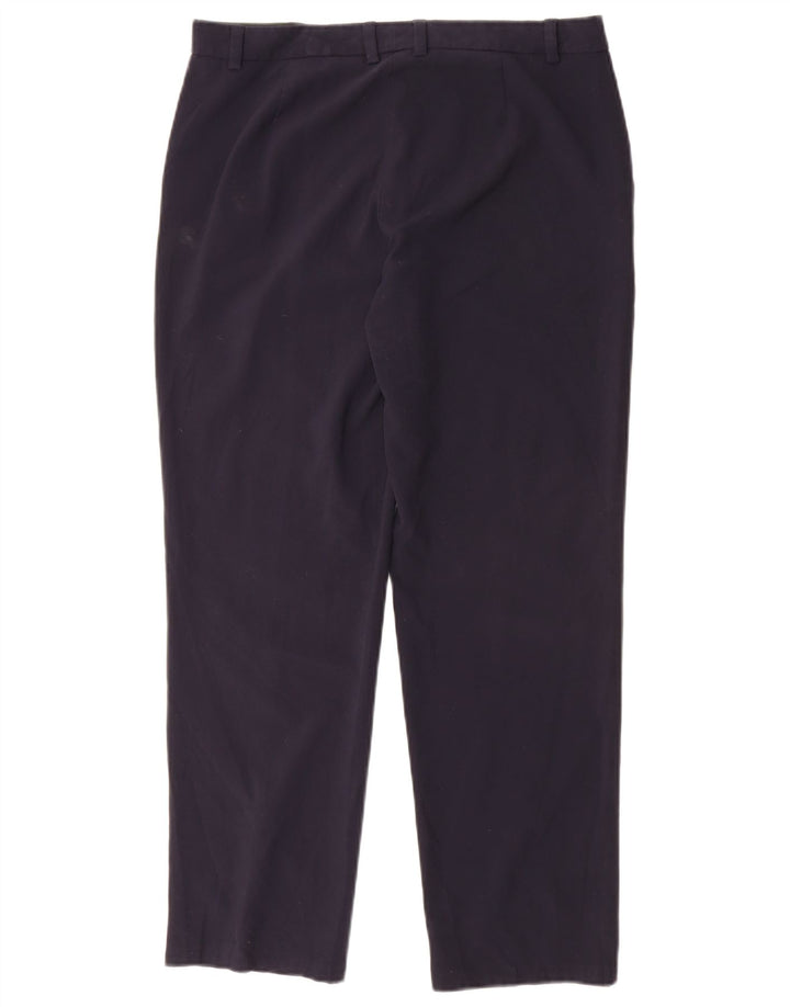 Marks & Spencer Womens Suit Trousers UK 12 Medium W30 L28 Navy Blue