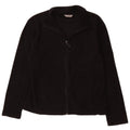 Marks & Spencer Womens Fleece Jacket UK 12 Medium Black Polyester