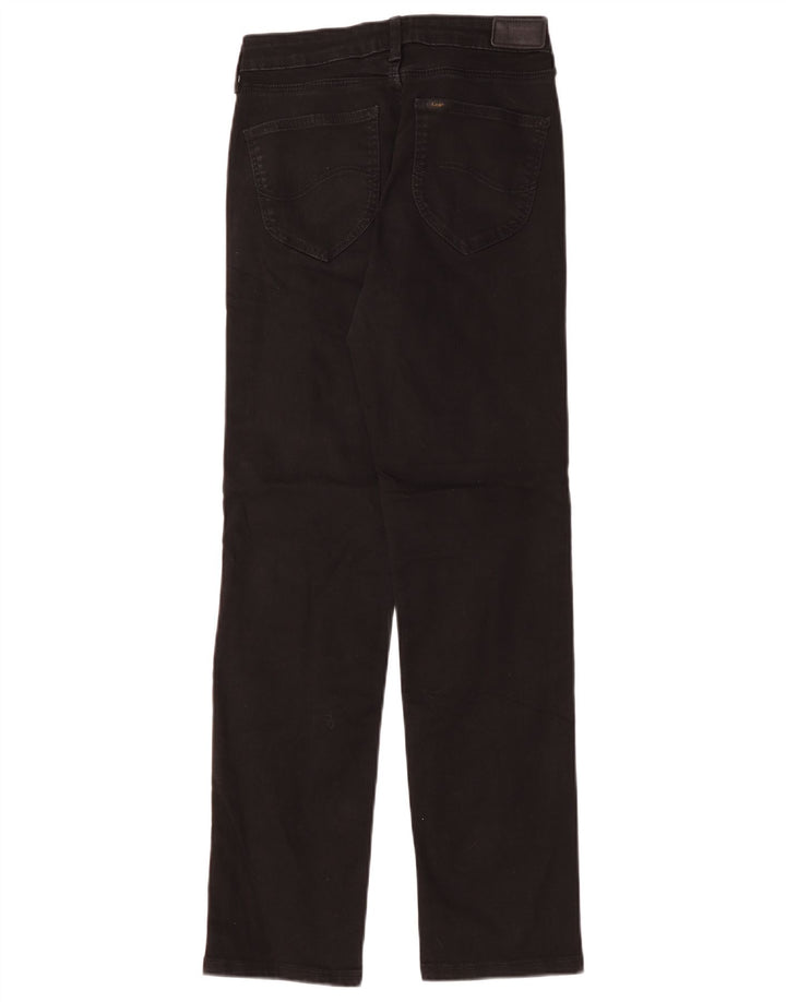 Lee Womens Marion Straight Jeans W29 L28 Black Cotton
