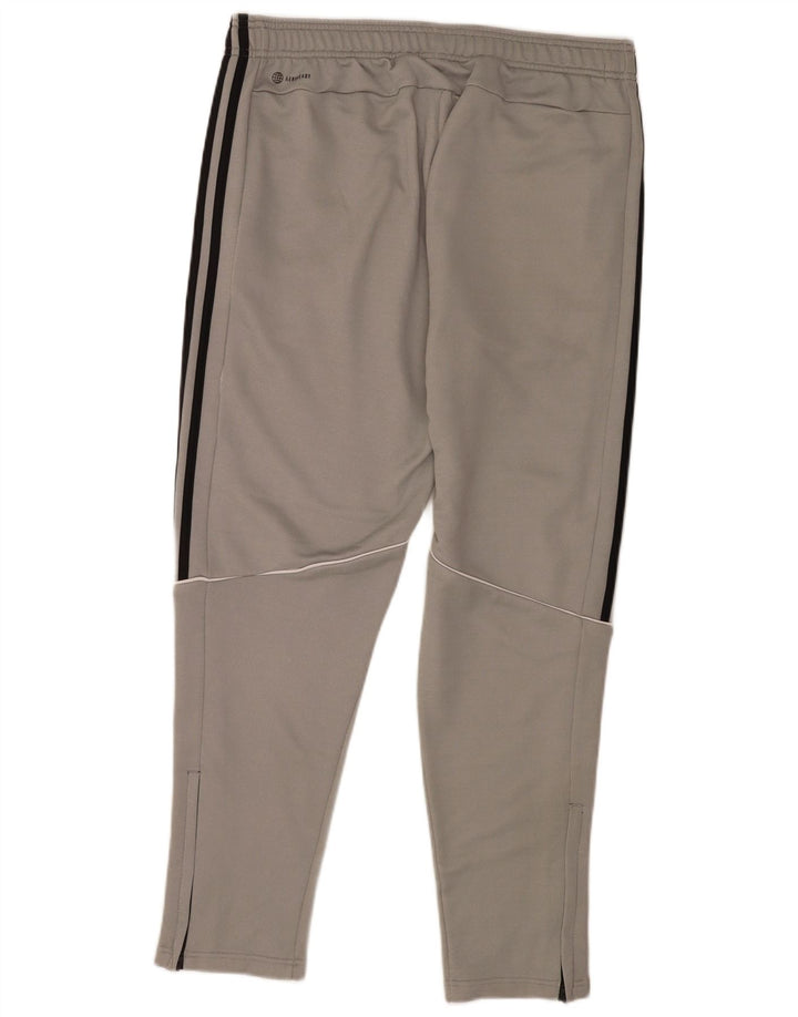Adidas Mens Tracksuit Trousers Large Grey Polyester