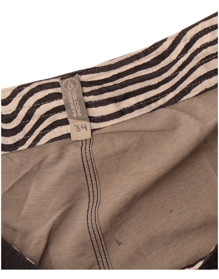 VOLCOM Mens Swimming Shorts Large  Black Colourblock
