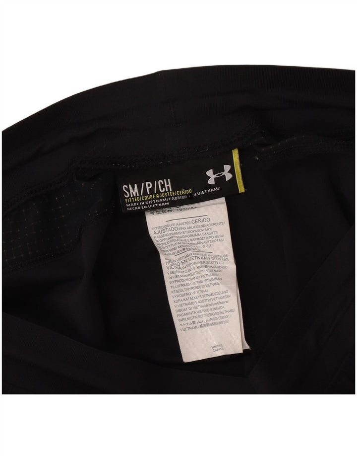 Under Armour Mens Fitted Slim Fit Leggings Small Black Polyester