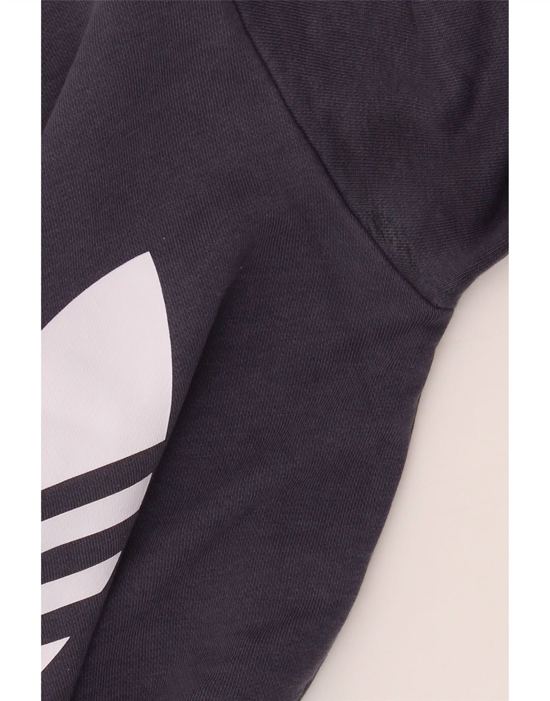 ADIDAS Boys Graphic Sweatshirt Jumper 13-14 Years Navy Blue Cotton