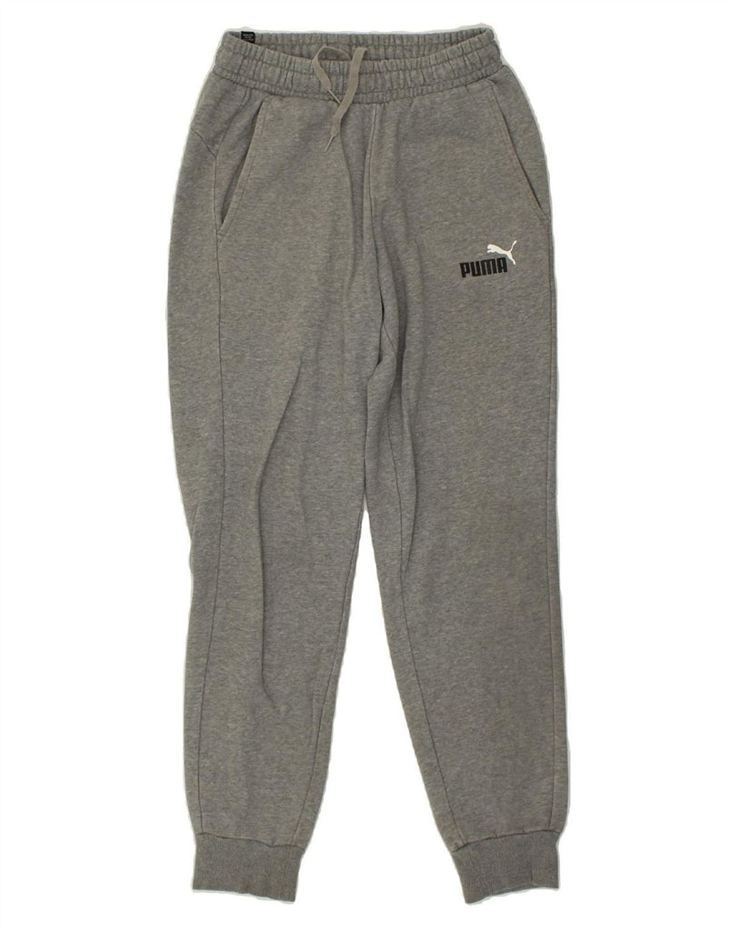 PUMA Mens Tracksuit Trousers Joggers Small Grey | Vintage Puma | Thrift | Second-Hand Puma | Used Clothing | Messina Hembry 