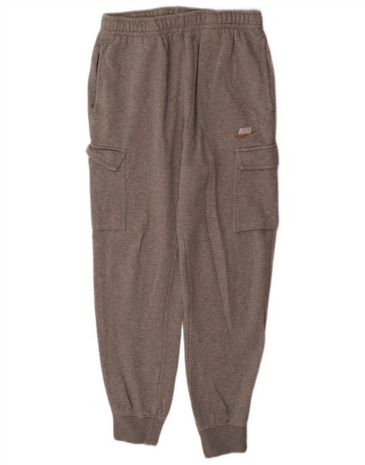 Nike Mens Cargo Tracksuit Trousers Joggers Small  Grey Flecked Cotton