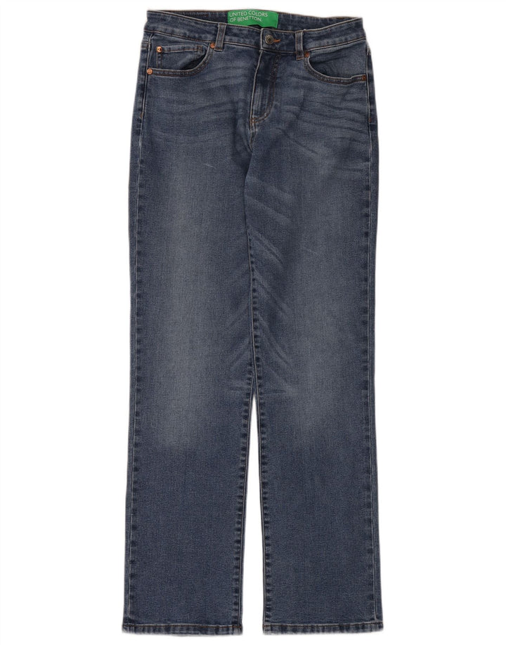 Benetton Womens Straight Jeans W30 L32 Blue