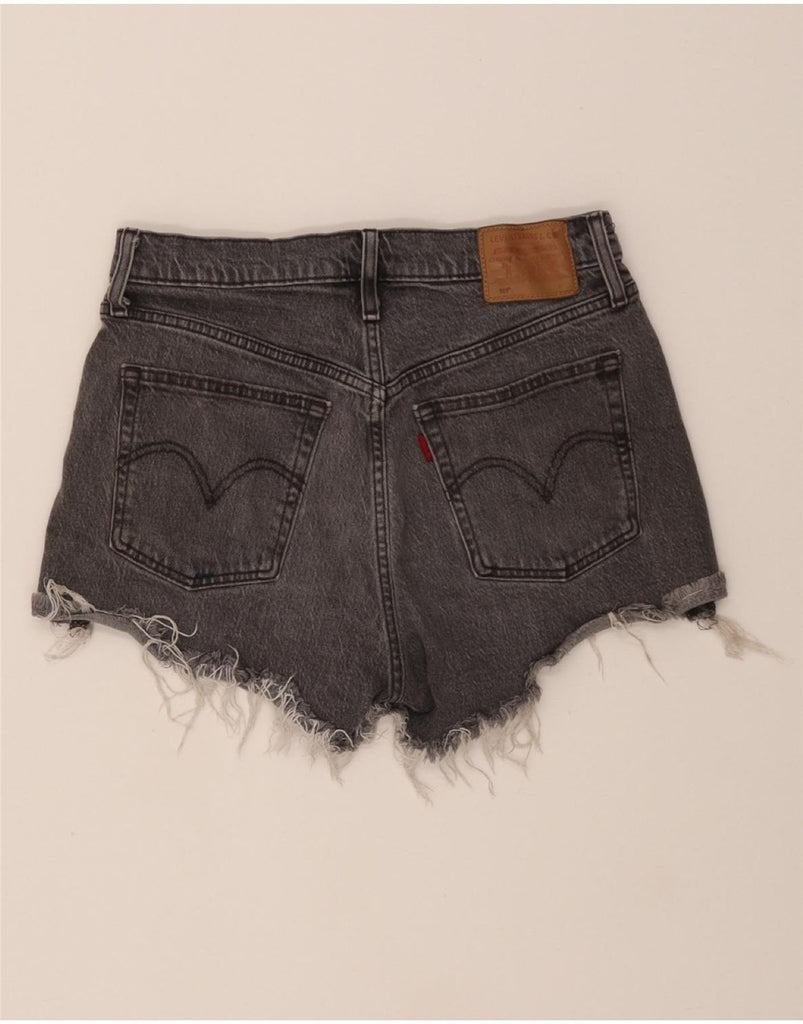 LEVI'S Womens 501 Denim Shorts W28 Medium Grey Cotton Vintage Levi's and Second-Hand Levi's from Messina Hembry 
