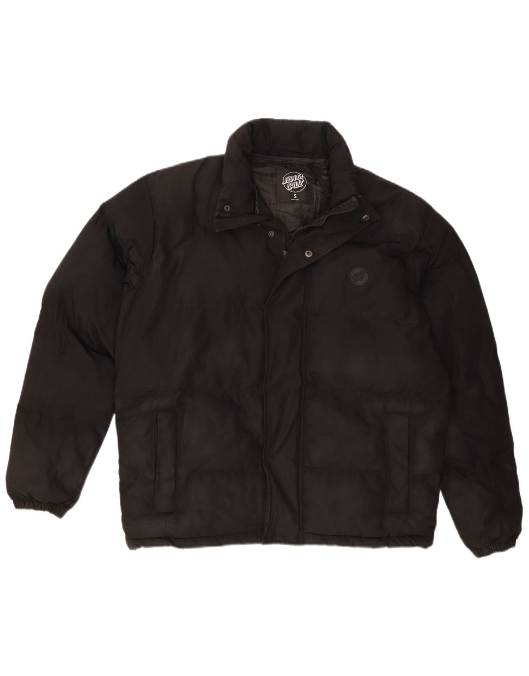 Santa Cruz Mens Loose Fit Padded Jacket UK 36 Small Black Polyester
