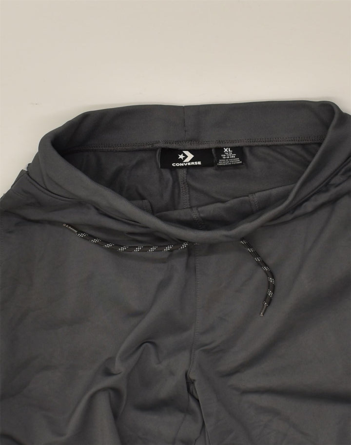 CONVERSE Boys Graphic Tracksuit Trousers Joggers 13-14 Years XL Grey | Vintage Converse | Thrift | Second-Hand Converse | Used Clothing | Messina Hembry 