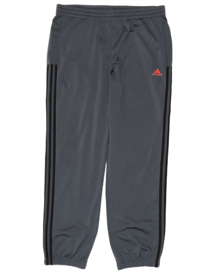 ADIDAS Mens Tracksuit Trousers Joggers UK 44/46 Large  Grey Polyester