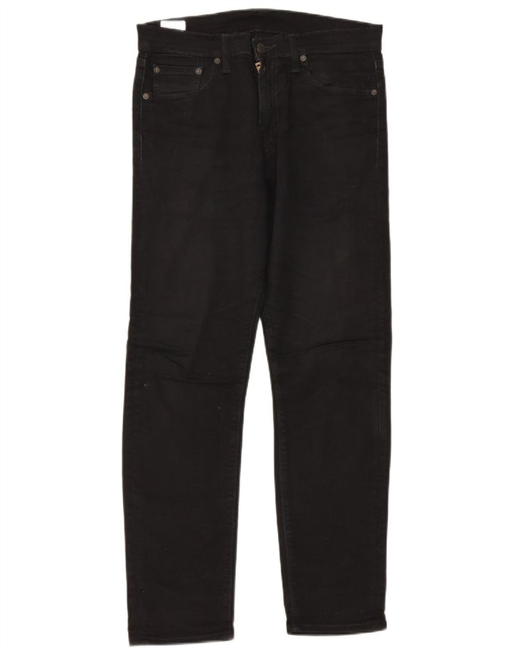 Levi's Mens 508 Regular Tapered Jeans W30 L30 Black Cotton