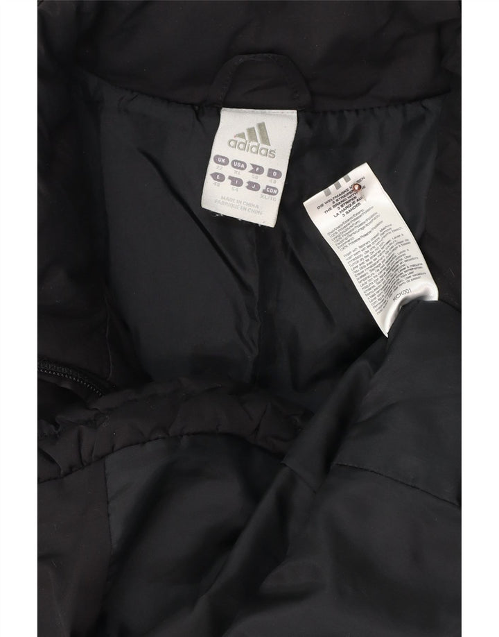ADIDAS Womens Padded Jacket UK 22 3XL  Black Polyester