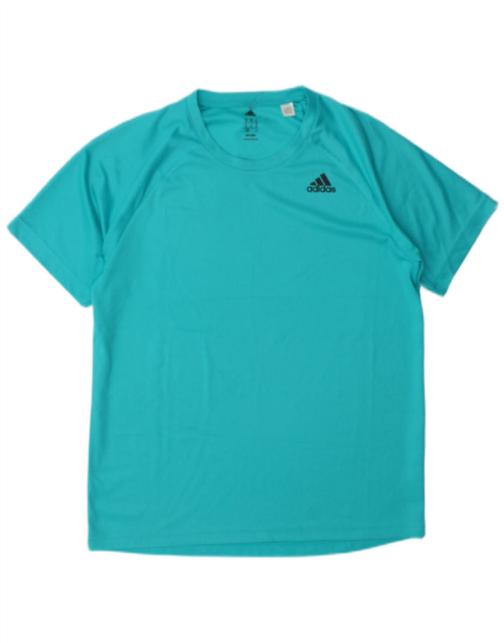 Adidas Mens Climalite T-Shirt Top Medium Turquoise