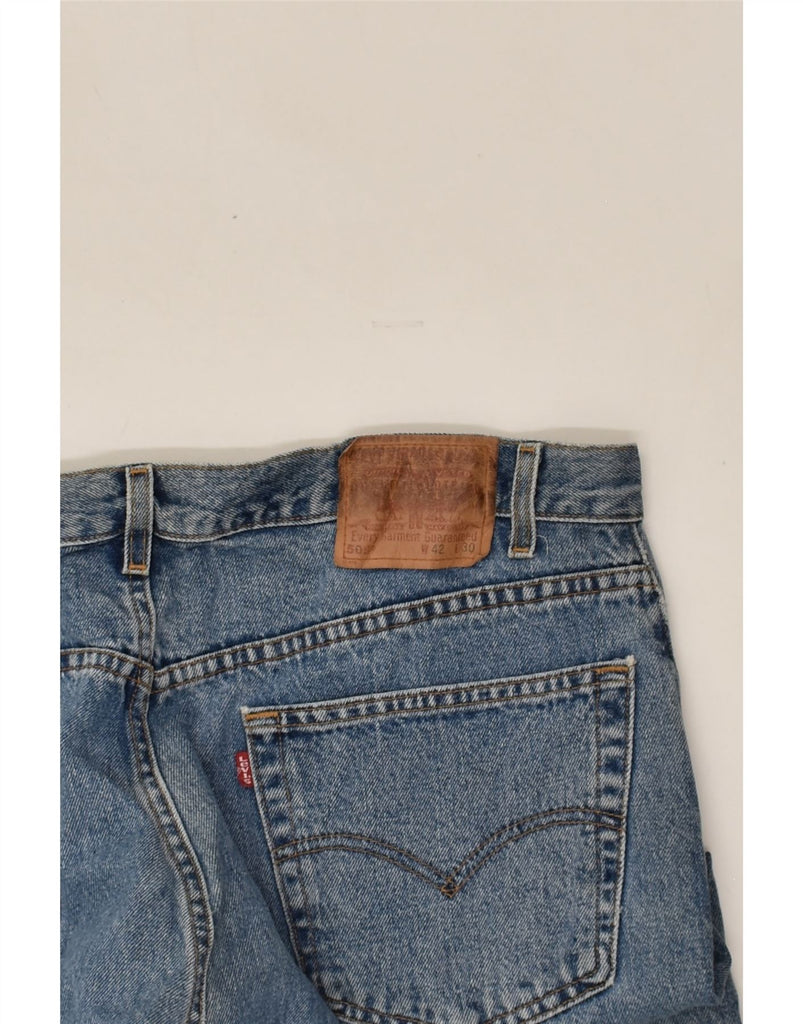 LEVI'S Mens 505 Straight Jeans W42 L27 Blue Cotton | Vintage Levi's | Thrift | Second-Hand Levi's | Used Clothing | Messina Hembry 