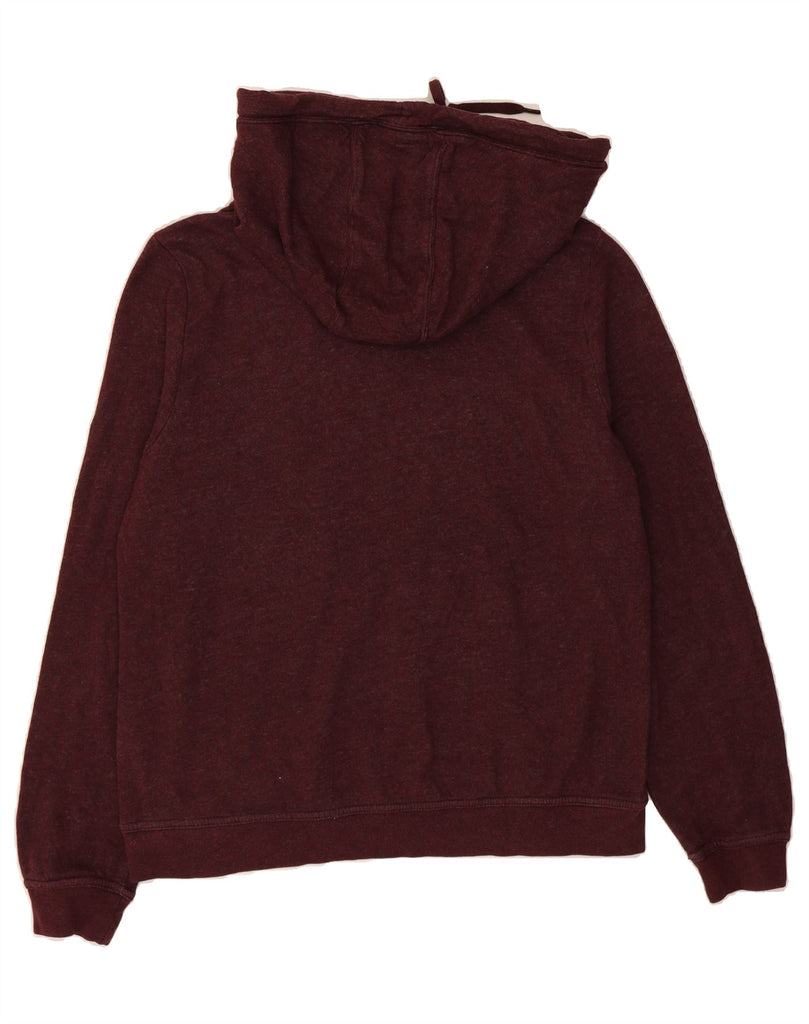 NIKE Womens Hoodie Jumper UK 14 Medium Maroon Cotton Vintage Nike and Second-Hand Nike from Messina Hembry 