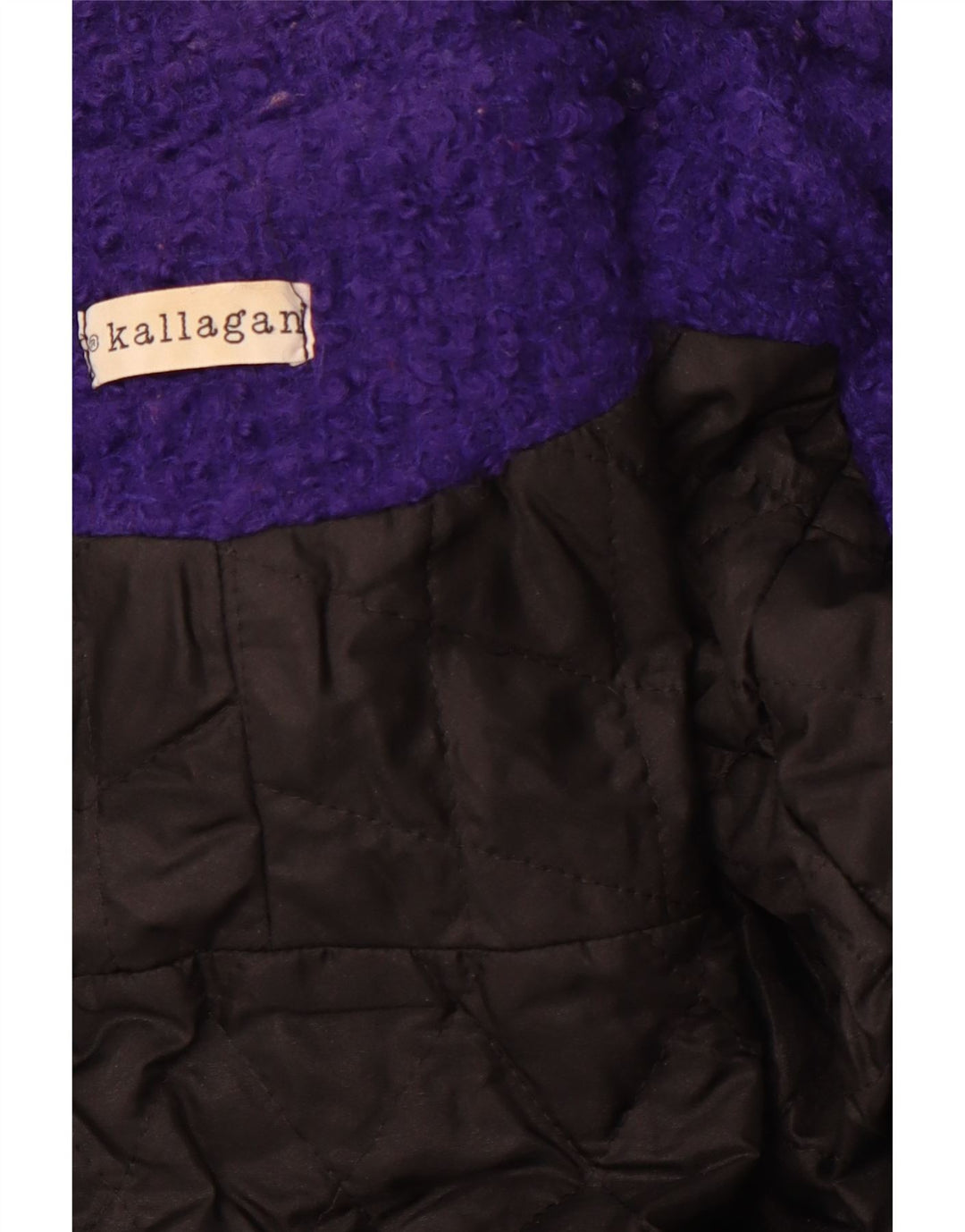 Vintage Womens Double Breasted Coat UK 12 Medium Purple