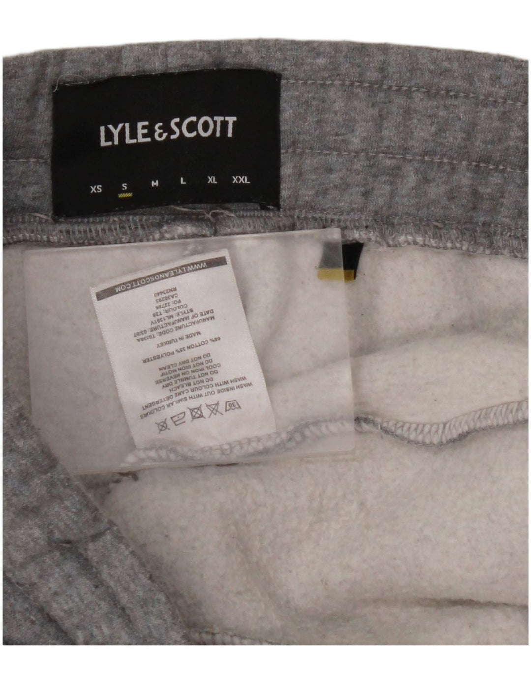 LYLE & SCOTT Mens Tracksuit Trousers Joggers Small  Grey Cotton