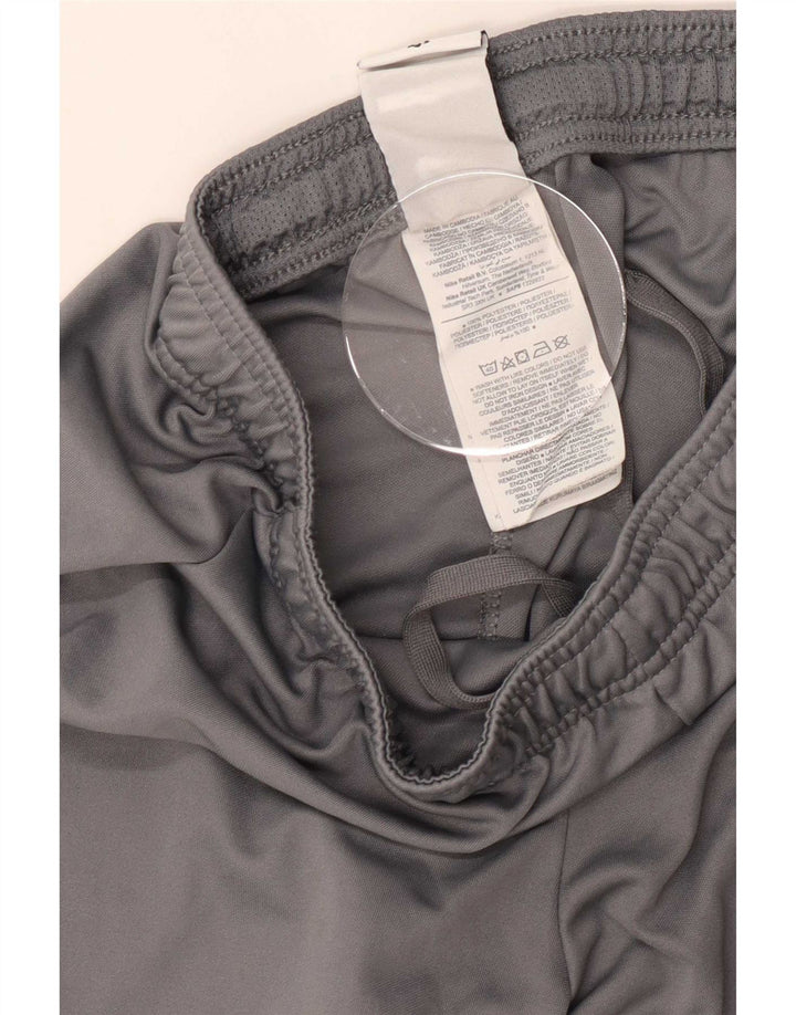 Nike Mens Dri Fit Slim Sport Shorts Small Grey Colourblock Polyester