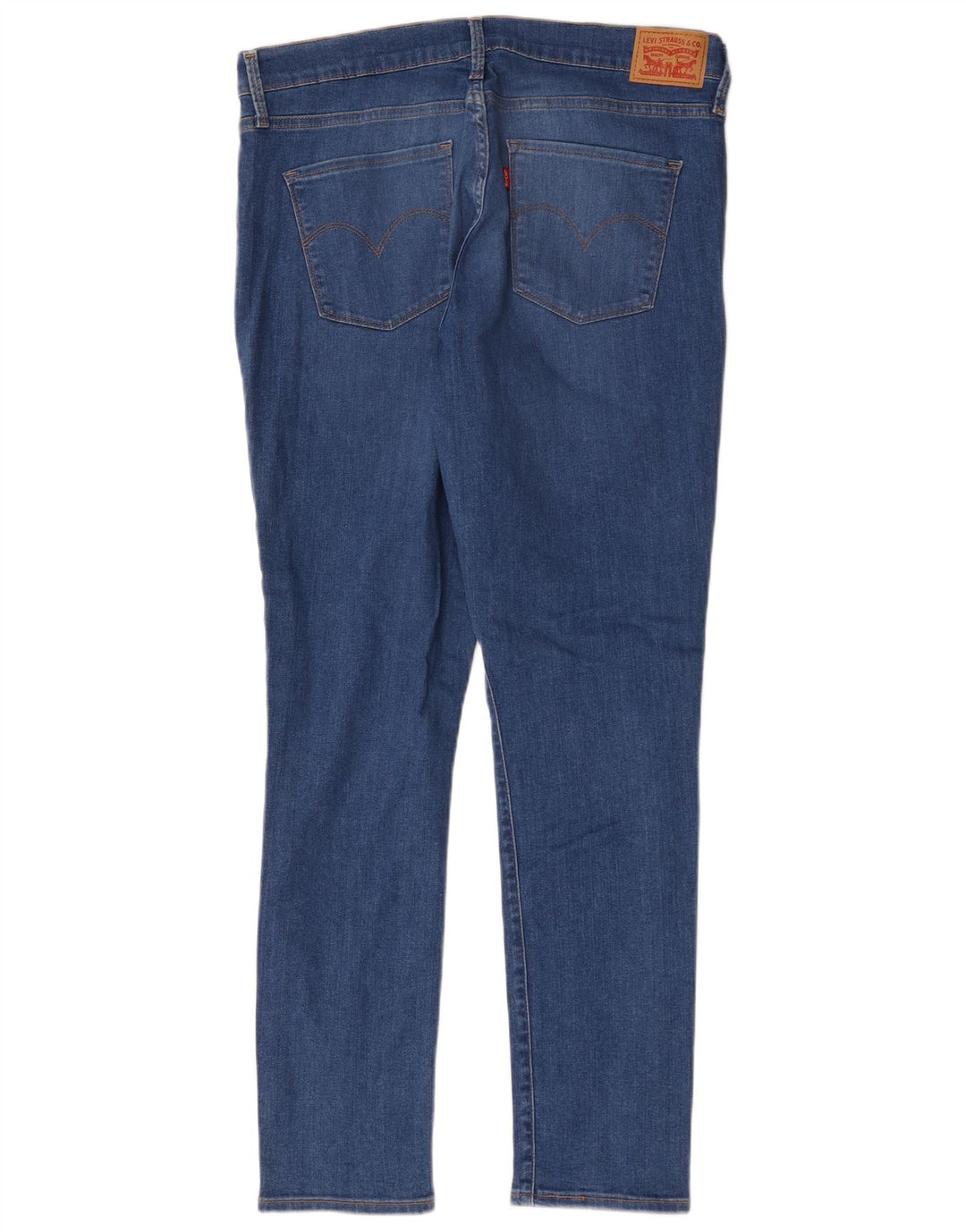 Levi's Womens Slim Jeans W32 L30 Blue Cotton
