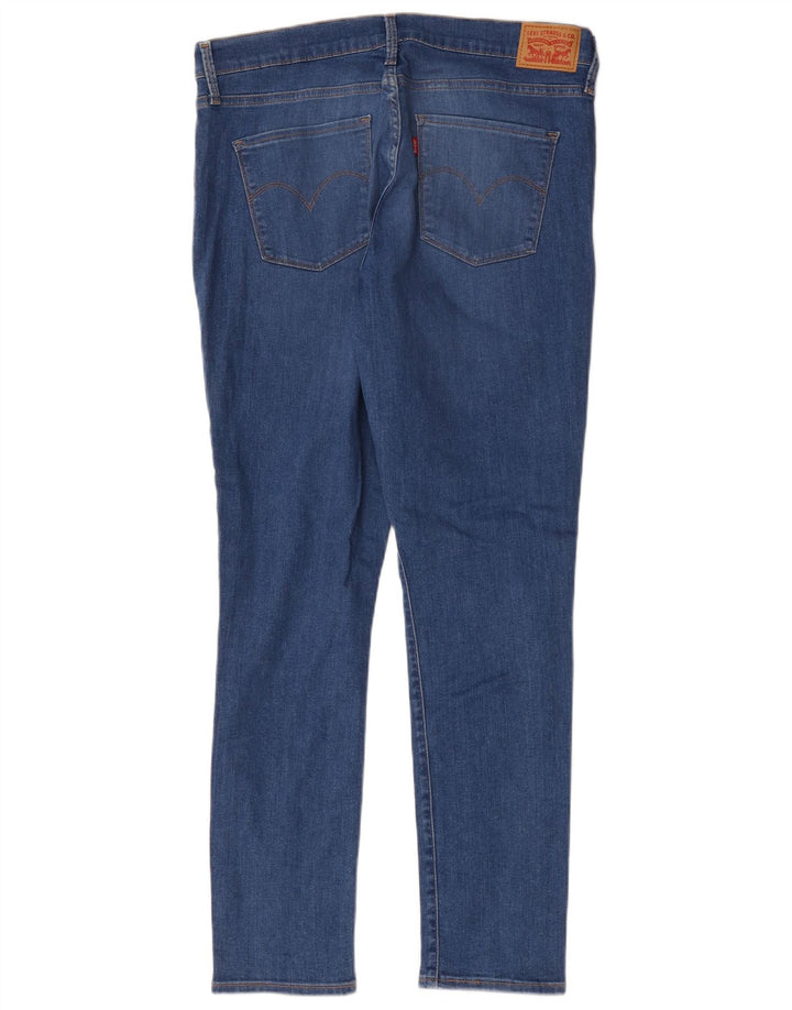 Levi's Womens Slim Jeans W32 L30 Blue Cotton