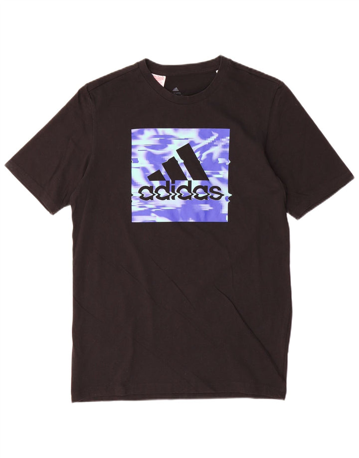 Adidas Boys Graphic T-Shirt Top 15-16 Years Black