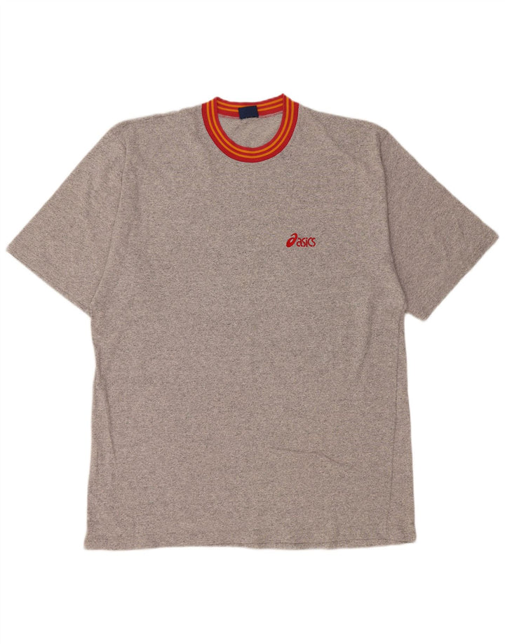 Asics Mens T-Shirt Top 2XL Grey Flecked Cotton