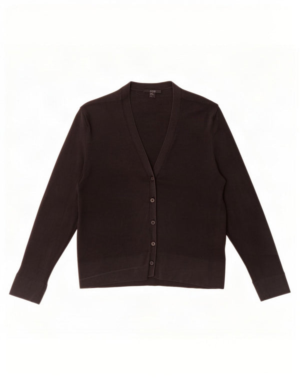 Cos Womens Cardigan Sweater UK 6 XS Black Silk