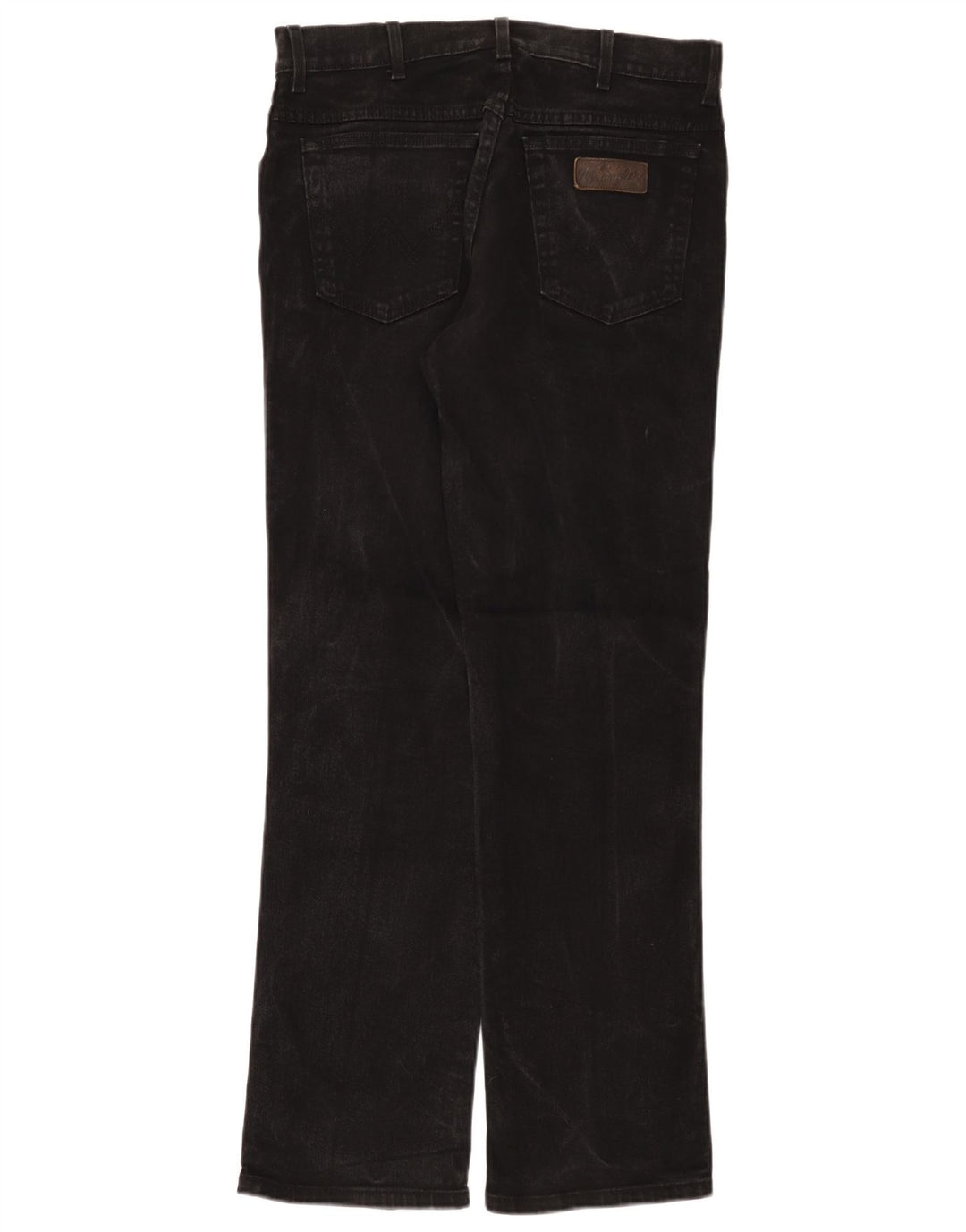 Wrangler Mens Texas Stretch Straight Jeans W33 L32 Black Cotton