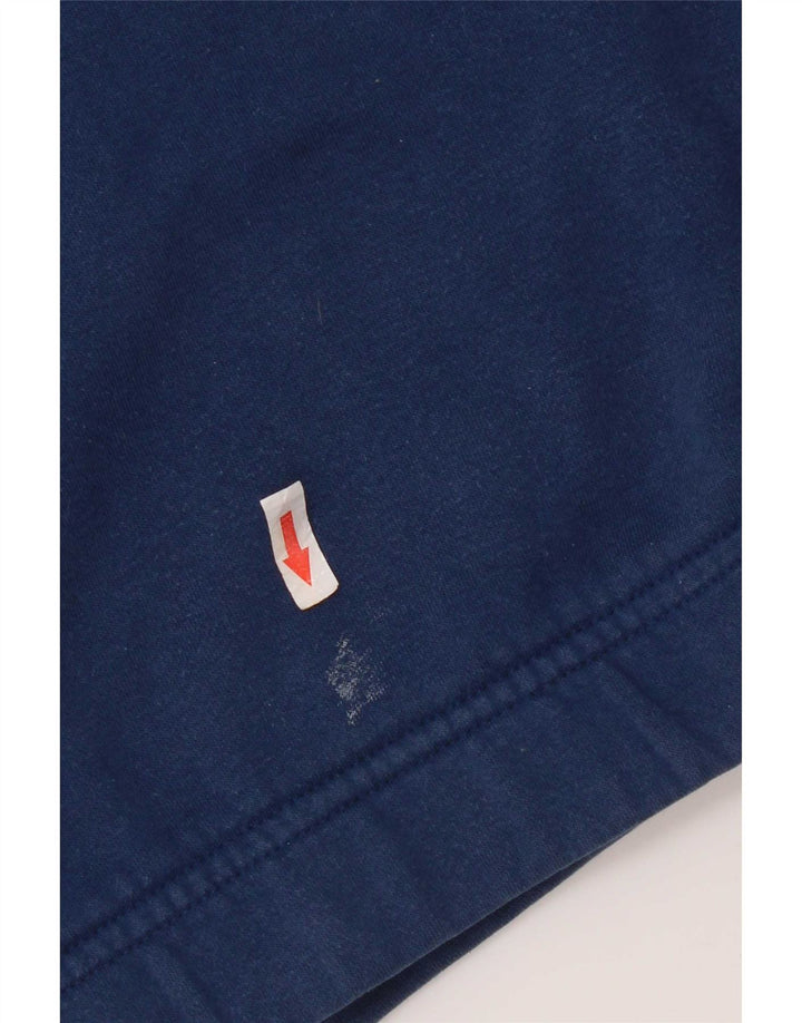Adidas Mens Tracksuit Top Jacket UK 38/40 Medium Blue Colourblock Cotton